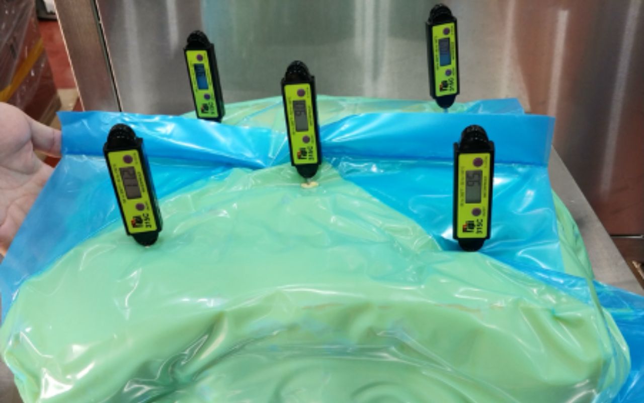 RF Defrosting of butter Test 2 results